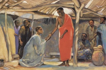 Jesus of Black religious Christian Oil Paintings